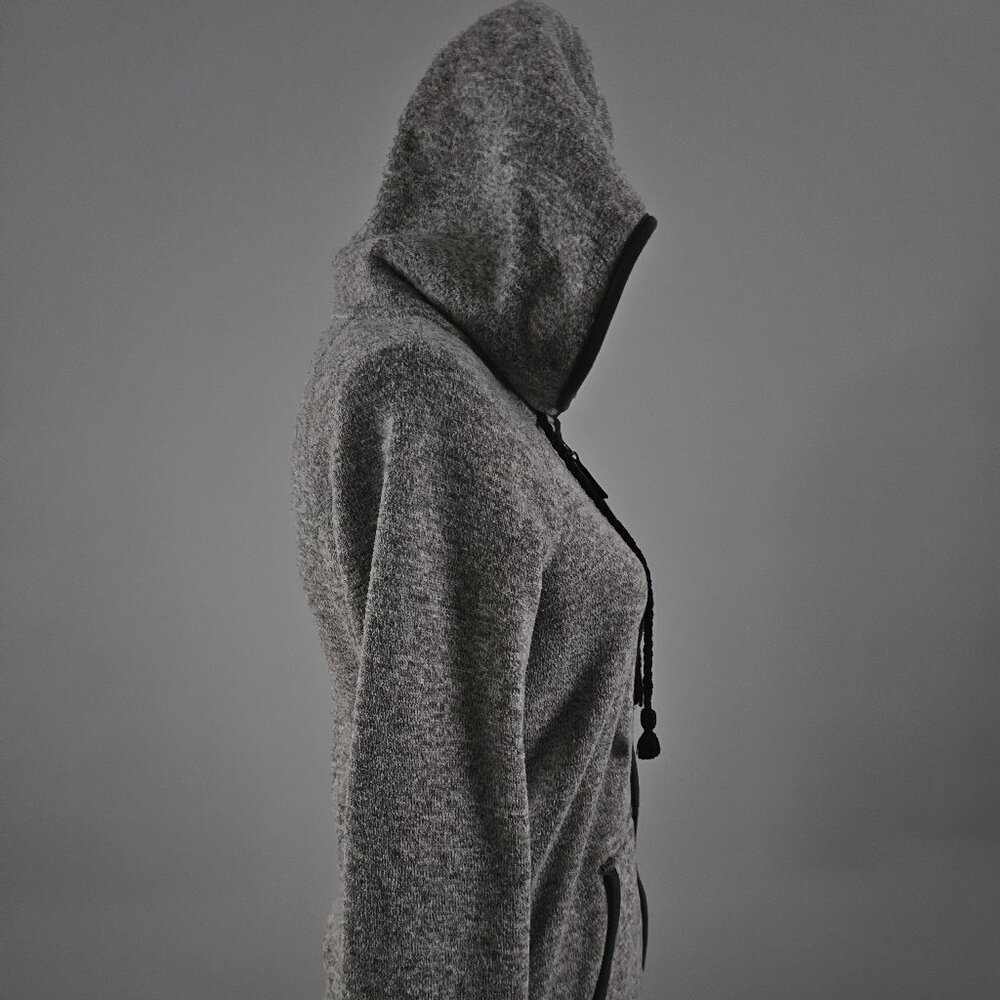 AMERICAN EAGLE OUTFITTERS zip-up HOODED JACKET grey POLYESTER - Picture 4 of 9